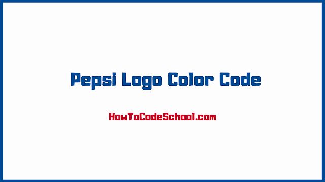 the pepsi logo color code on a white background