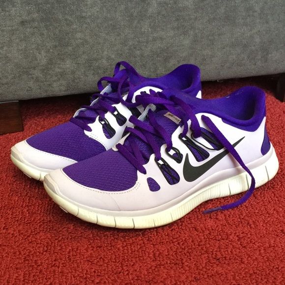 Purple Nike Free Runs Like new ! Worn once ! Size 8 Nike Shoes Athletic Shoes Free Runs, Purple Nikes, Nike Purple, Nike Free Runs, Free Running, Running Shoes Nike, Shoes Athletic, Nike Free, Nike Shoes