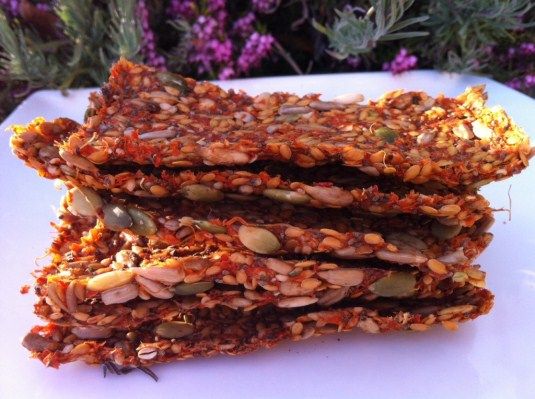 there are granola bars stacked on top of each other