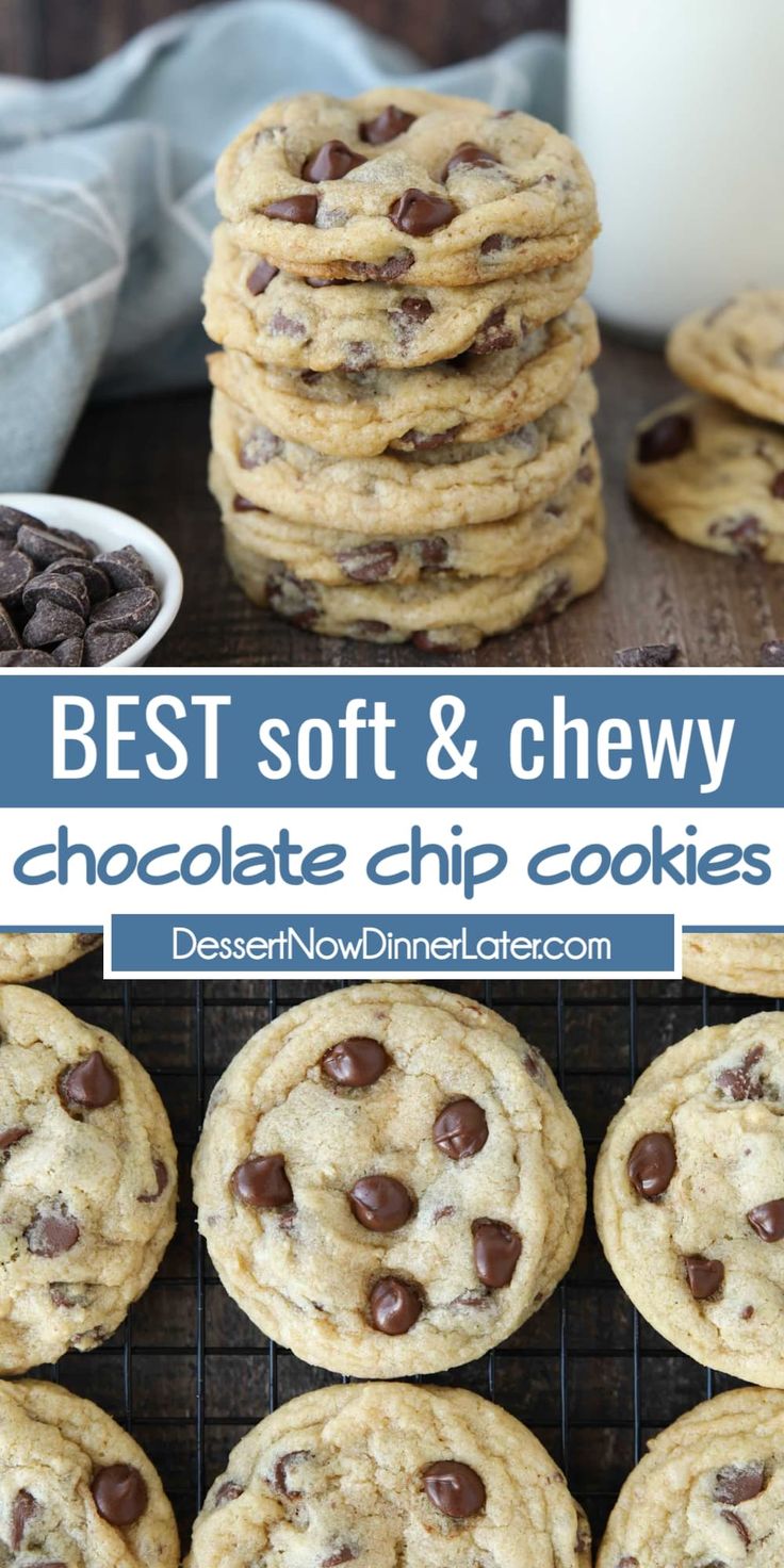 the best soft and chewy chocolate chip cookies