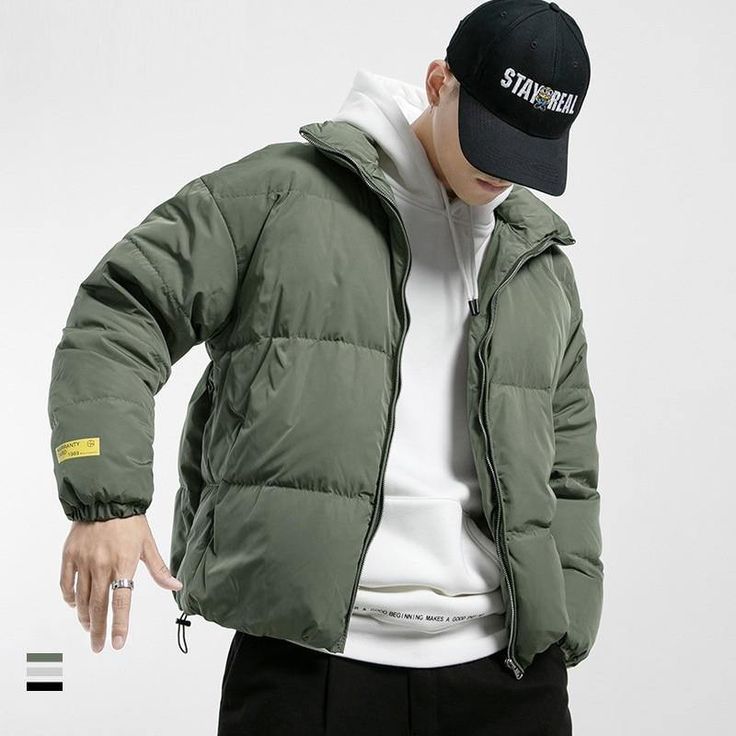 Winter Coat Men, Men Streetwear Fashion, Men Windbreaker, Winter Coat Parka, Men's Windbreaker, Warm Winter Jackets, Men With Street Style, Parka Style, Streetwear Mode