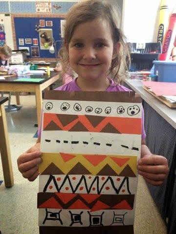 Kindergarten artists have been learning about how Native Americans lived. We also looked at some youtube clips about how Native Americans wo... Native American Art Projects, Native American Projects, Youtube Clips, Native American Blanket, Kindergarten Art Lessons, Elementary School Art, Kindergarten Art Projects, Native American Heritage Month, Fall Art Projects