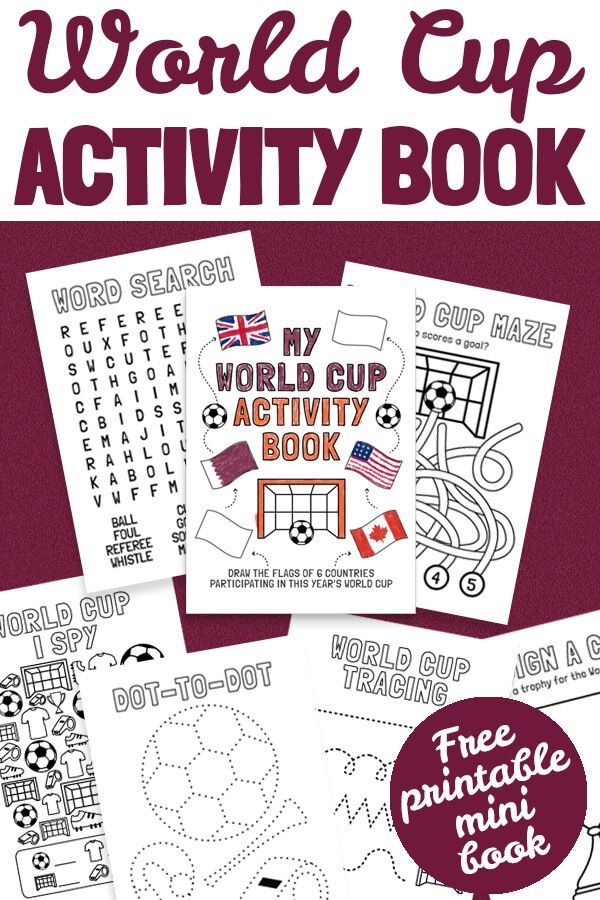 the world cup activity book for kids