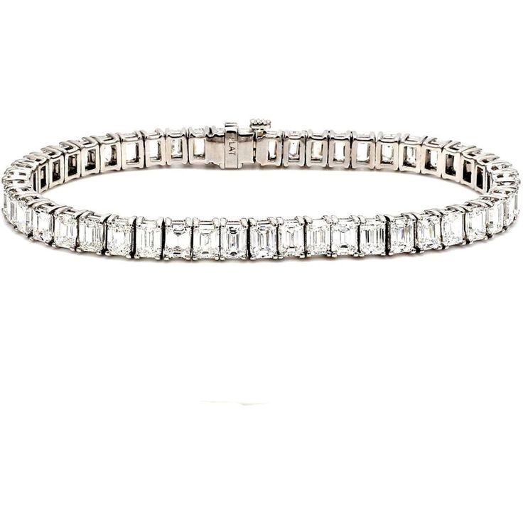 Ninacci Platinum 7 15.30 Carats Emerald Cut Diamond Tennis Bracelet Luxury Adjustable Tennis Bracelet With Prong Setting, Classic Emerald Cut Baguette Diamond Tennis Bracelet, Emerald Cut Diamond Accents Tennis Bracelet, Emerald Cut Tennis Bracelet With Diamond Accents, Timeless Emerald Cut Diamond Bracelet With Baguette Diamonds, Timeless Emerald Cut Baguette Diamond Bracelet, Timeless Emerald-cut Baguette Diamond Bracelet, Emerald Cut Baguette Diamond Bracelets, Elegant Diamond Bracelet With Emerald Cut Single Diamonds