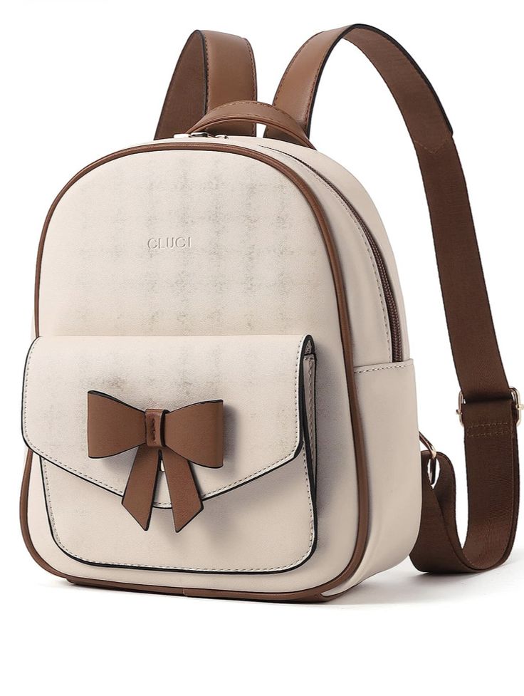 The small backpack purse for women with charm bowknot decoration, looking cute and will catch everyone's eyes. The backpack purse for women is fashion and cute design, can go complement any outfit. Galaxy Backpack, Small Backpack Purse, Small Leather Backpack, Purse Casual, Kate Spade Backpack, Cute Mini Backpacks, Backpack Outfit, Mini Backpack Purse, Mini Mochila