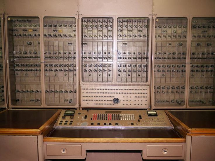 the control room is very large and has many buttons on it's side, along with several other electronic devices