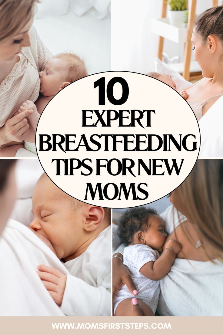 a mother breasting her baby in bed with the caption 10 expert breastfeeding tips for new moms