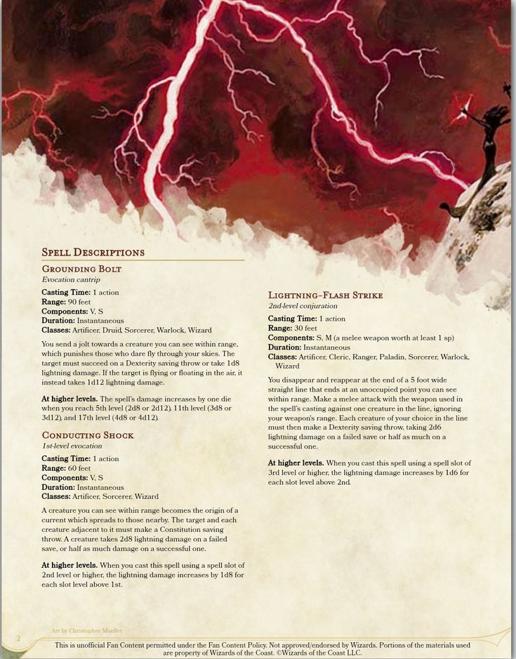 the back cover of an article about lightning