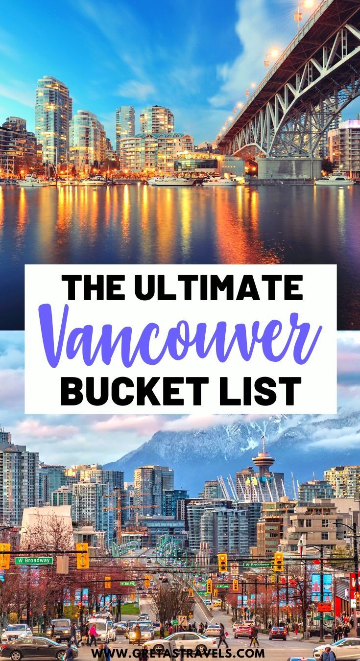 the ultimate vancouver bucket list with text overlay