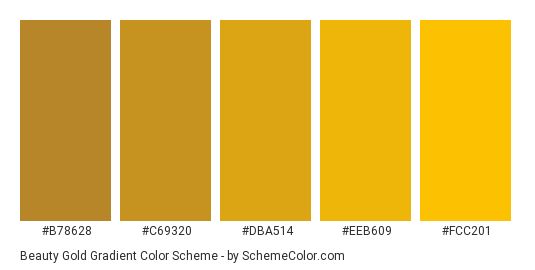 the color chart for different shades of yellow