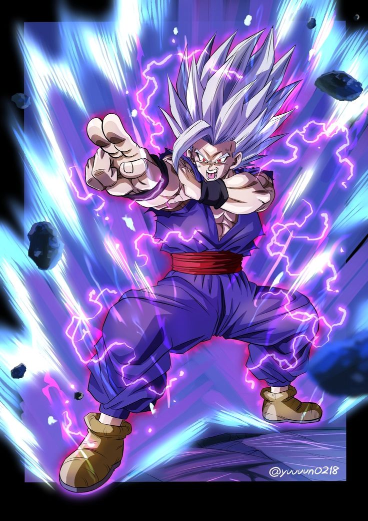 the super saiyan gohan from dragon ball zoros is shown in this image