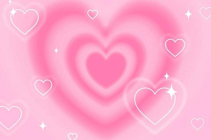 Y2K pink hearts background, cute Valentine's graphic | premium image by ...