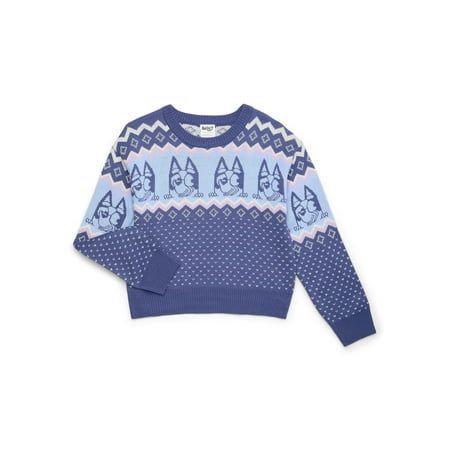 The Bluey Girls Sweater is a charming and cozy piece for young fans of the popular Bluey series. Available in sizes 4 to 12, this sweater features a playful print of Bluey, bringing a touch of fun and adventure to any outfit. Crafted in a soft, warm knit, it provides comfort and warmth during cooler days, making it perfect for school, playdates, or everyday adventures. This adorable sweater is a must-have for adding a bit of Blueys magic to your child's wardrobe. Size: 6/6X.  Color: Blue.  Gende Winter Fashion Cold, Epic Clothing, Dream Aesthetic, Girls Sweater, Everyday Adventures, Fashion Board, Holiday Sweater, Kids Outfits Girls, Blue Gender