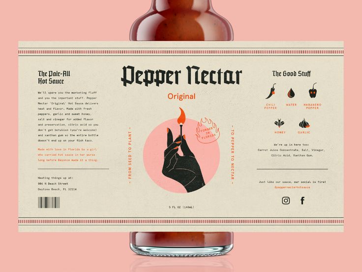 a bottle of beer with labels on the front and back side that says pepper tecta