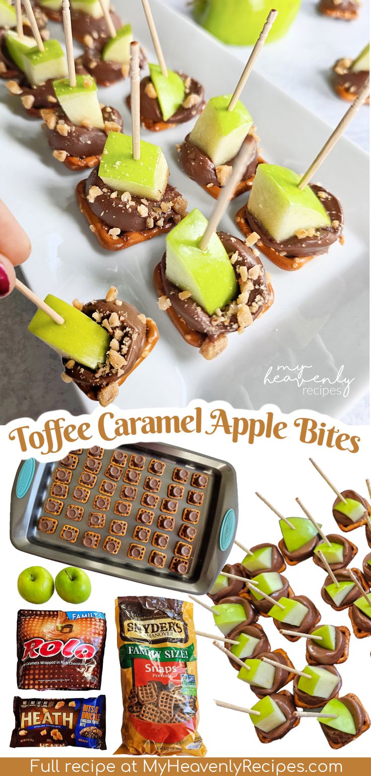 an image of apples and caramel apple bites