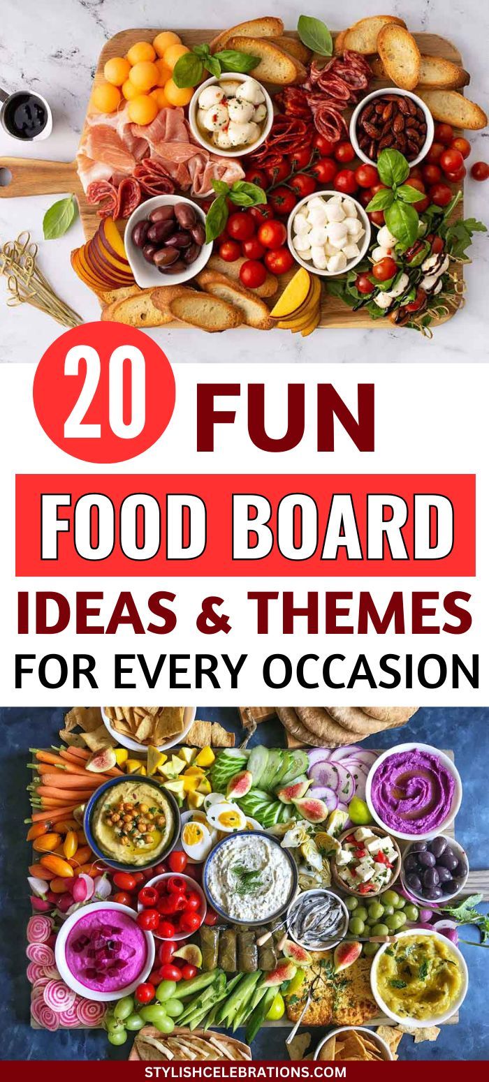 Fun Food Board Ideas & Themes for Every Occasion Food Board Ideas, Party Food For Adults, Charcuterie Party, Charcuterie Meats, Charcuterie Board Meats, Fruit Centerpieces, Grazing Board, A Charcuterie Board, Charcuterie Inspiration