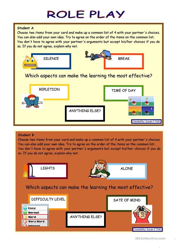 the role play poster for children's learning and entertainment activities, with instructions on how to use it