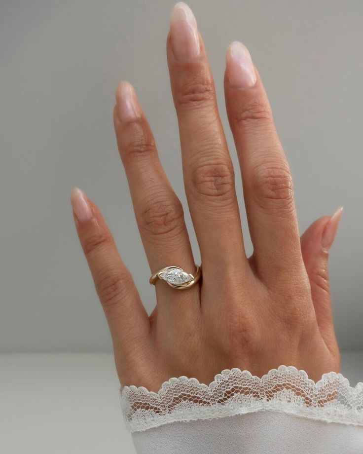 a woman's hand with a ring on it