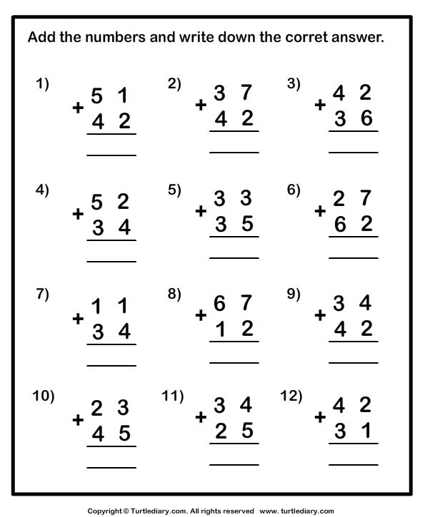 the addition worksheet for adding numbers to twos and threes with pictures on it