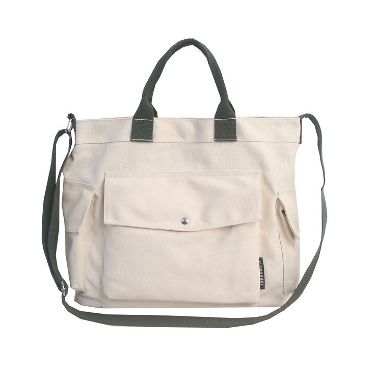 PRICES MAY VARY. Material - Made of high quality canvas, sturdy and durable. Size - 16.5 x 12.1 x 6.2 Inch(LxWxH), maxinum length of shoulder straps drop is 21 Inch. Capacity - Large enough to hold your laptop, cellphone, umbrella, wallet, card pack, power bank, perfume, makeups, paper handkerchief and other daily necessities. Structure - 1 main compartment. Two pockets inside, one of which has a zipper. One front pocket with button closure. Two side pockets with button closure. Occasions - This Ladies Designer Handbags, Tote Bag With Pockets, Bags Casual, Casual Crossbody Bag, Work Tote Bag, Women Crossbody Bag, Commuter Bag, Fancy Bags, Canvas Crossbody Bag