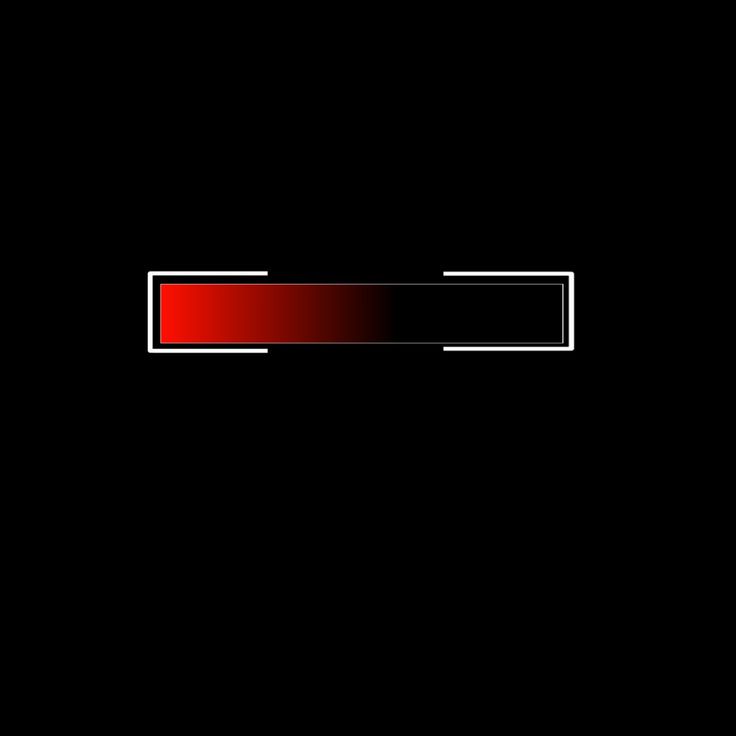 a black background with a red and white rectangle