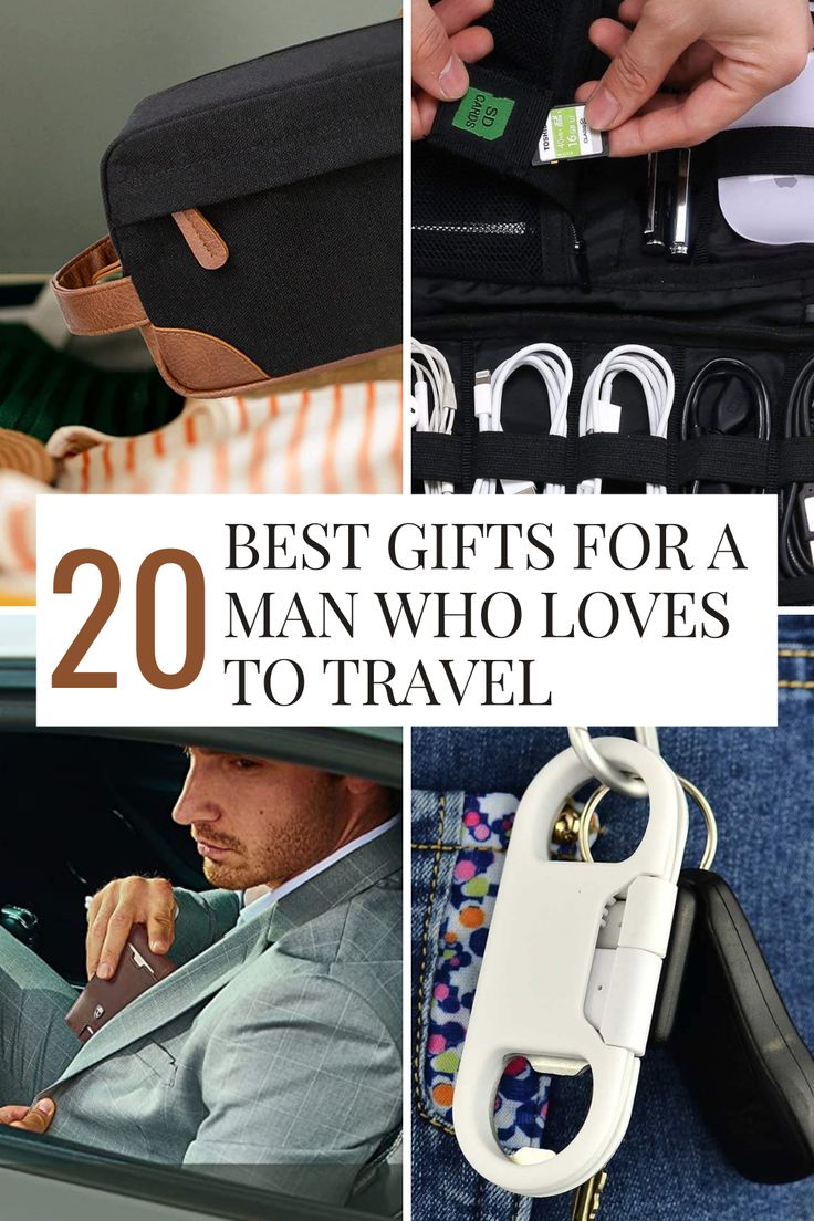 Are you looking for the perfect gift for a man who loves to travel? If so, then you're in luck! We've got some amazing ideas for travel gifts for men that will make his next trip even better. Mens Office Gift Ideas, Gifts For Travelers Men Unique, Cool Gifts For Men Creative, Boyfriend Travel Gift, High End Mens Gifts, Airport Gifts For Him, Gifts For Men That Travel, Good Gifts For Travelers, Men’s Travel Essentials