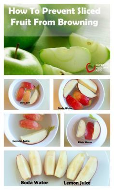 how to prevent sliced fruit from browning