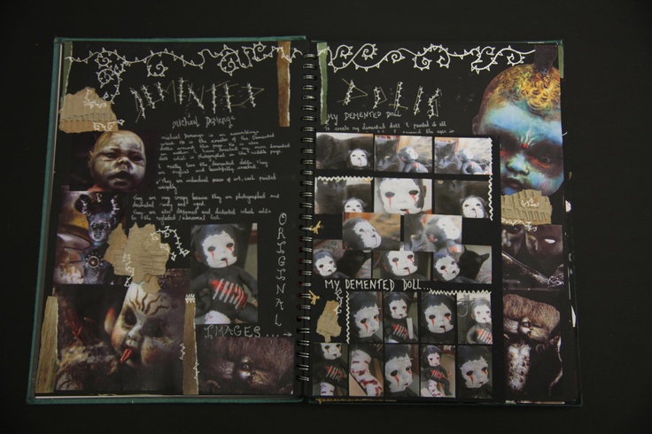 the inside pages of a book with pictures and words on it, including an image of a