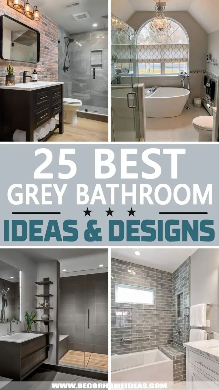 the 25 best grey bathroom ideas and designs in this postcard is an excellent way to decorate