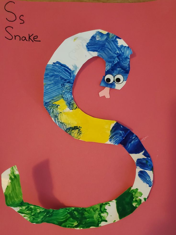 As, letter S crafts, snake crafts | Snake crafts, Letter s crafts ...