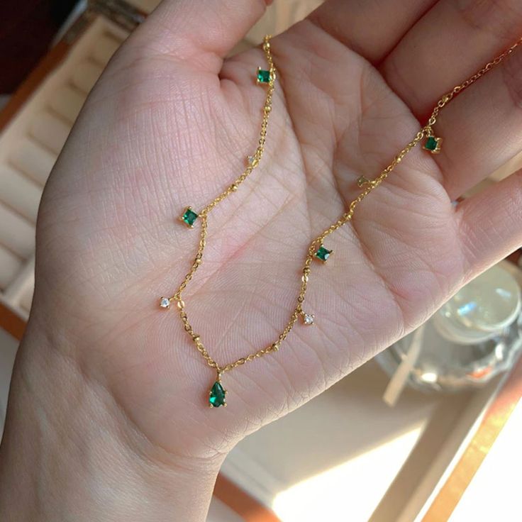 Cheap Green Gemstone Necklace, Crystal Choker Necklace, Luxury Necklace, Crystal Choker, Jewelry Lookbook, Fancy Jewelry, Girly Jewelry, Design Silver, Dream Jewelry