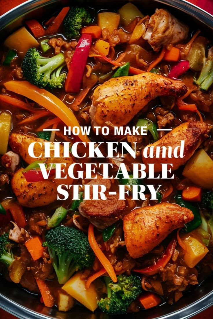 Easy Chicken Stir Fry Recipe: Perfect for Busy Nights Low Cal Chicken Stir Fry, Chicken Teriyaki With Vegetables, Stir Fry With Cabbage Vegetables, Chicken And Tofu Stir Fry, Grilled Chicken Stir Fry, Chicken Stir Fry With Bean Sprouts, Chicken Marinade For Stir Fry, Chicken Stir Fry With Vegetables Recipe, Honey Soy Chicken Stir Fry