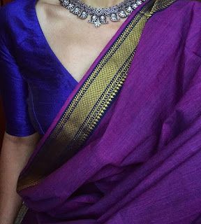 Mismatch Blouse And Saree, Purple Sari With Contrast Blouse, Violet Silk Saree With Contrast Blouse, Purple And Green Saree, Lilac Saree Contrast Blouse, Contrast Blouse For Purple Silk Saree, Purple Saree Contrast Blouse, Violet Saree Contrast Blouse, Purple Contrast Color Combinations Dress