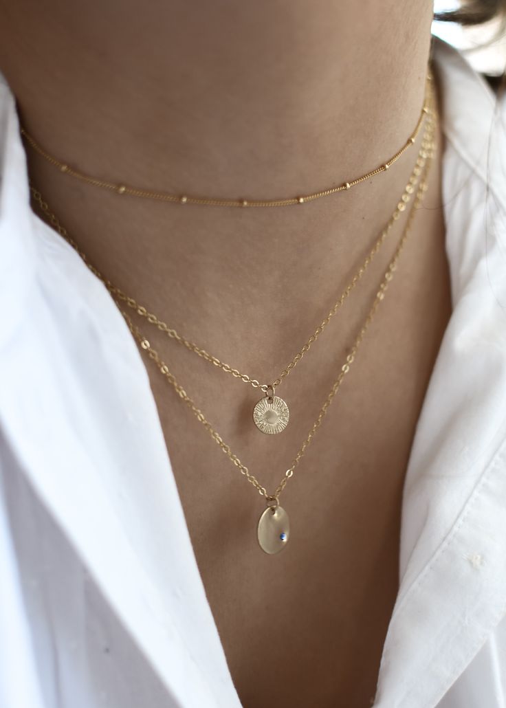 · 1/2" (12.7mm) disc· 14k yellow gold fill, 14k rose gold fill, and sterling silver options· Sturdy, timeless, and built to be worn everydayOur classic 1/2” necklaces are easy to layer, elegant, and ready to be personalized with your most special sentiments, moments, and memories! Created to last a lifetime, these necklaces will remain evergreen even as the years and trends come and go.Personalizing your piece with a message? Reference our fonts and symbols chart for font options and character m Tarnish Resistant 14k Gold Filled Round Jewelry, Tarnish Resistant 14k Gold Filled Jewelry, Everyday Hypoallergenic 14k Gold Charm Necklace, 14k Gold Nickel-free Round Pendant, Nickel-free 14k Gold Round Pendant Jewelry, Nickel-free 14k Gold Round Pendant, Adjustable 14k Gold Round Pendant Jewelry, Dainty Nickel-free Medallion Jewelry, Hypoallergenic 14k Gold-filled Round Pendant Jewelry