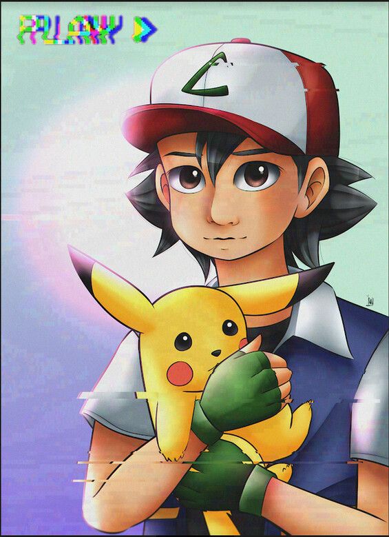 a young man holding a pikachu in his hands and wearing a baseball cap