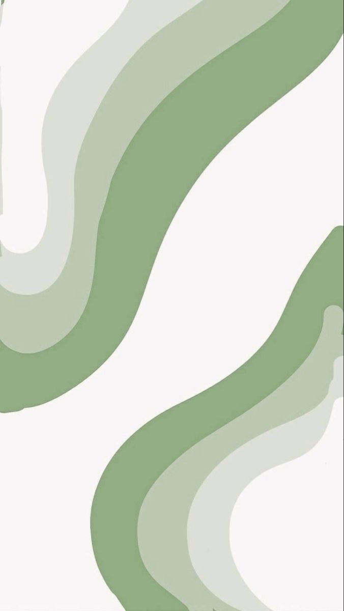 an abstract green and white background with wavy lines