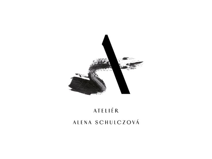 a black and white poster with the letter a in it's center, on a white background