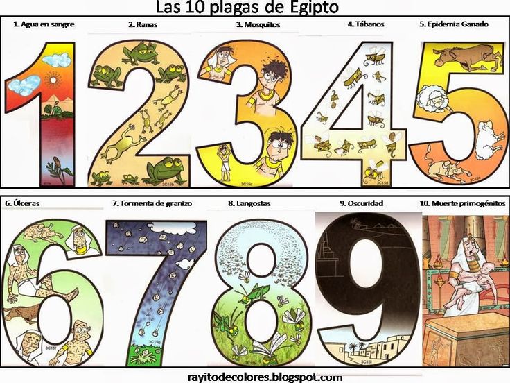 the numbers are in spanish and english for children to learn how to read them with pictures