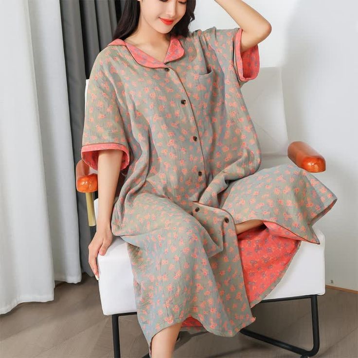 Designed to capture a rustic aesthetic, this loungewear ensemble exudes timeless charm. Made from high-quality pure cotton, this set ensures a gentle, cozy, and breathable experience, perfect for relaxing indoors during the warmer seasons of spring, fall, or summer. Embrace comfort and style with this versatile ensemble, tailor-made for your tranquil moments of relaxation.Product ID: OK7117Care: This nightie is machine washable and dryable. Please wash at a low temperature and avoid bleaching.Ma Cotton Relaxed Fit Nightgown For Relaxation, Relaxed Fit Cotton Nightgown For Relaxation, Comfortable Cotton Nightgown For Spring, Comfortable Cotton Nightgown For Lounging, Cotton Nightgown For Spring Relaxation, Spring Cotton Nightgown For Relaxation, Cotton Cottagecore Nightgown For Sleep, Cottagecore Cotton Nightgown For Sleep, Cottagecore Cotton Nightgown For Bedtime