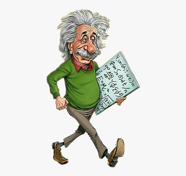 Cute Albert Einstein Cartoon