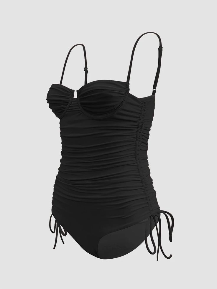 Nina matte one-piece – ISA BOULDER Underwire Ruched Tankini For Swimming, Strapless Ruched Nylon Swimwear, Underwire Ruched Swimwear For Beachwear, Underwire Swimwear With Ruched Bodice For Beachwear, Ruched Polyamide Swimwear For Poolside, Beachwear Swimwear With Ruched Bodice And Underwire, Ruched Underwire Swimwear For Beachwear, Ruched Underwire Swimwear For Pool, Ruched Swimwear For Poolside