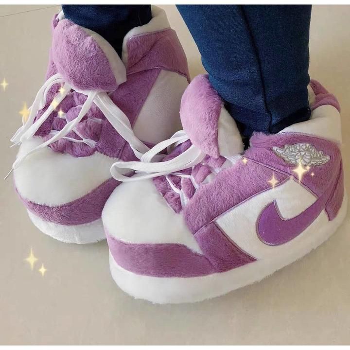 Air Retro 1 Low Light Purple Slippers | Slippers One ™ – Slippers.One Purple Slippers, Nike Slippers, Fluffy Shoes, Nike Shoes Girls, Preppy Shoes, Jordan Shoes Girls, Jordan Shoes Retro, All Nike Shoes, Cute Slippers