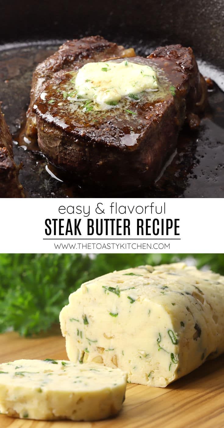 steak butter recipe in a cast iron skillet