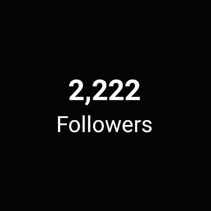 the words 22, 223 followers are shown in white on a black background with an image of