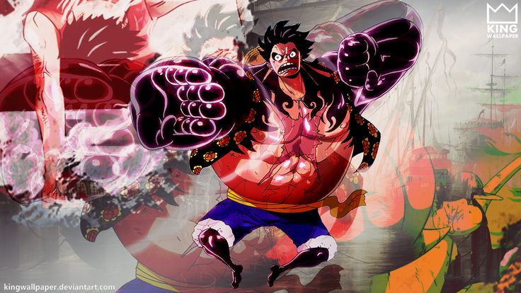 Tuyệt đỉnh hình nền one piece luffy gear 4 Đường nét sắc sảo và độc đáo