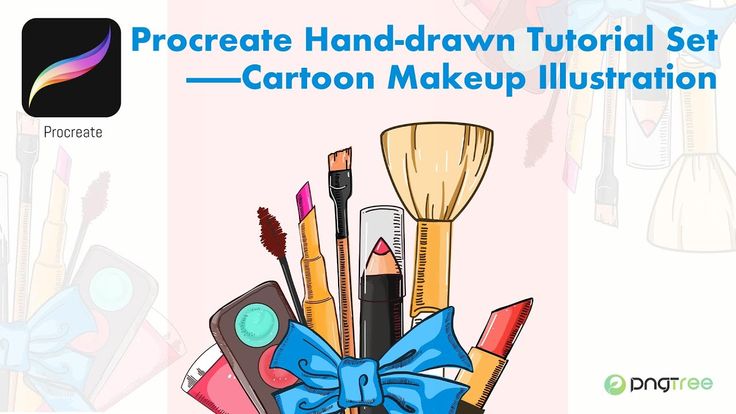 Procreate Hand-Drawn Tutorial Set----Cartoon Mackup Illustration | How