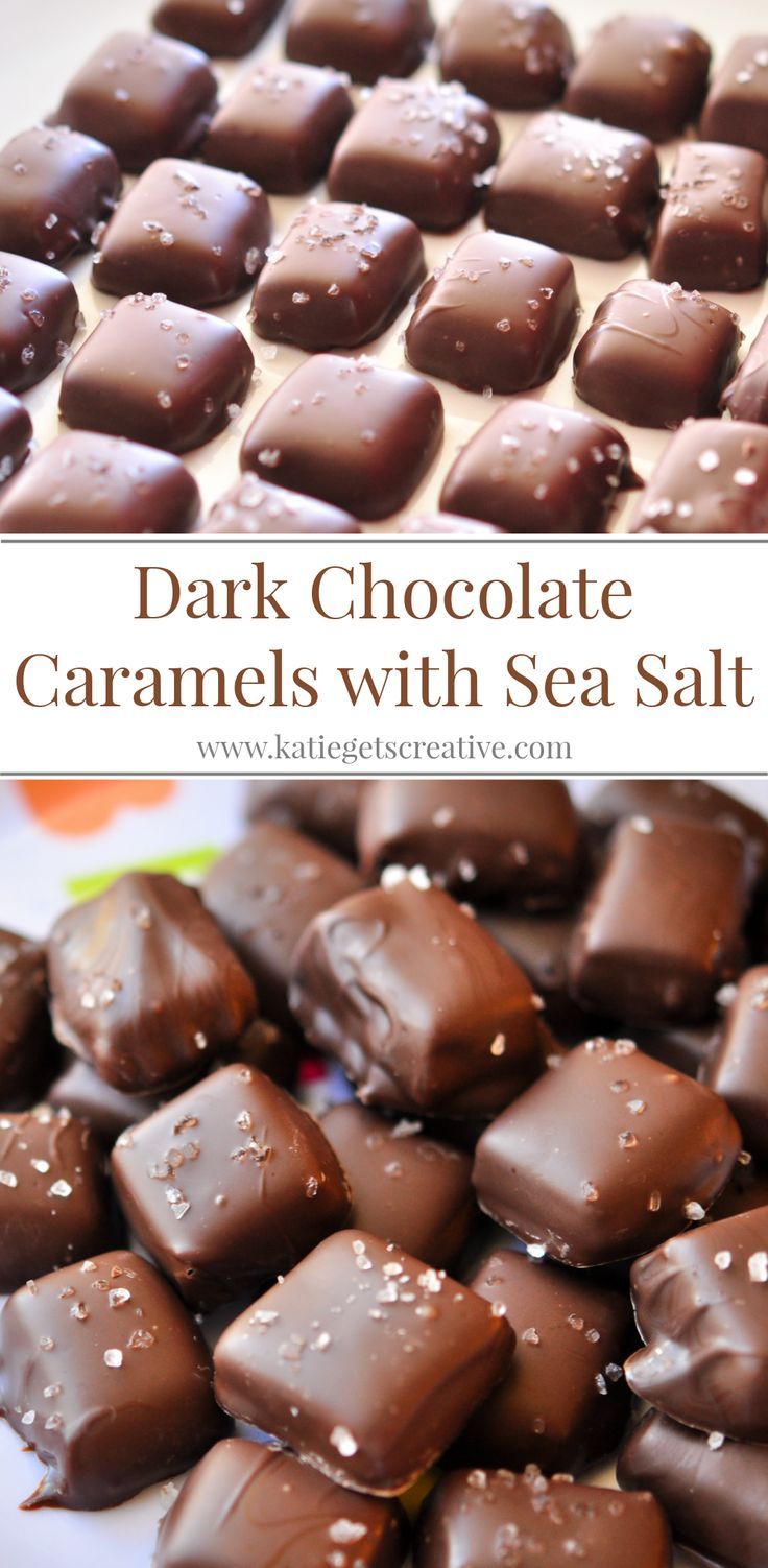 dark chocolate caramels with sea salt