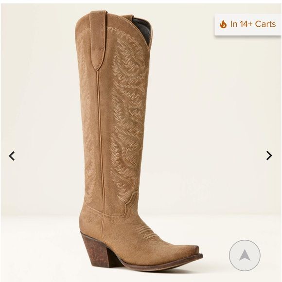 Ariat | Shoes | Nwt Ariat Laramie Stretchfit Distressed Suede Boots | Poshmark Fitted Beige Boots With Leather Sole, Fitted Beige Boots For Ranch, Fitted Beige Snip Toe Boots, Beige Fitted Snip Toe Boots, Fitted Beige Western Boots, Beige Fitted Western Boots, Ariat Tall Boots, Ariat Savannah Boot, Women’s Ariat Boots