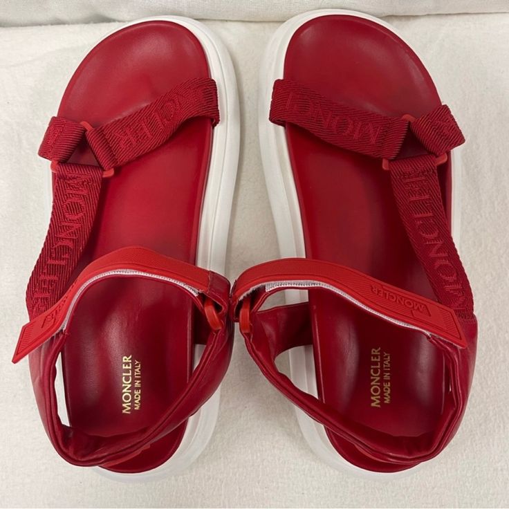 Great Summer Sandals In Red. Brand New. Size 10! No Box. Summer Sandals, Sandals Summer, Women's Shoes Sandals, Shoes Sandals, Size 10, Women Shoes, Sandals, Brand New, 10 Things