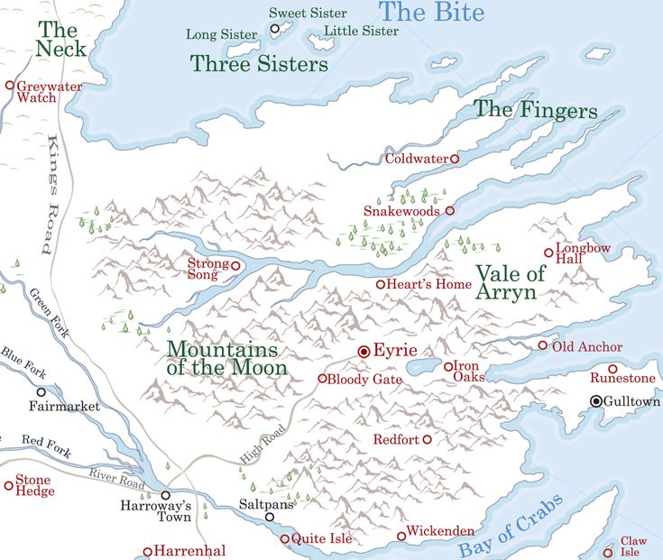 a map of the three sisters